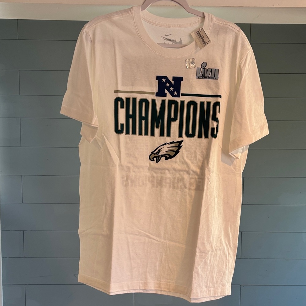 NWT Eagles White NFC Champions T-Shirt